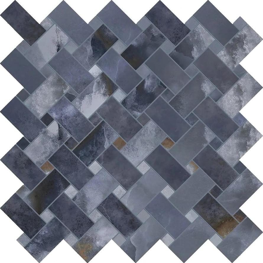 Мозаика Emil Ceramica Мозаика Intrecci Blue Silktech 30x30