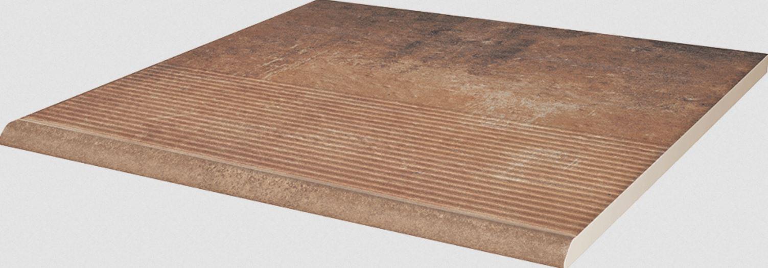 Клинкер Paradyz Ступень Rosso Stopnica Prosta 30x30