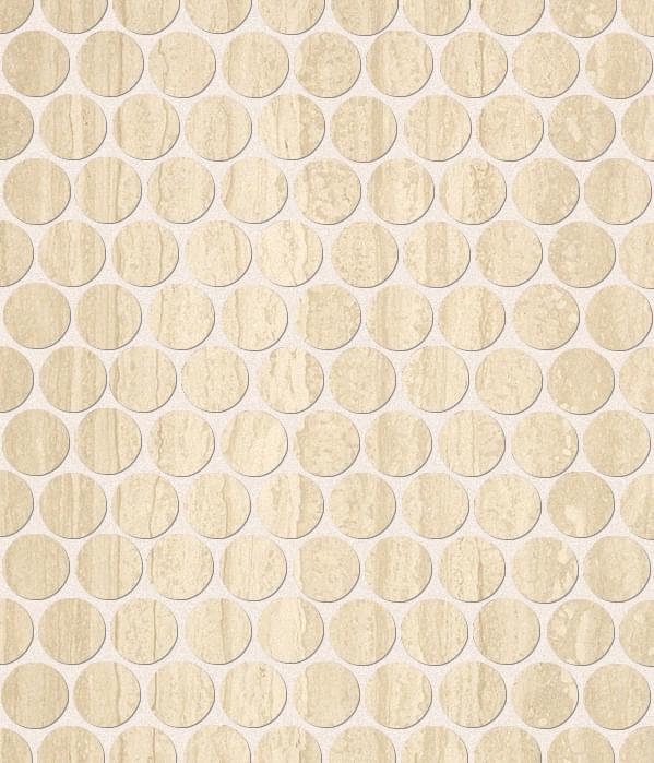 Мозаика Fap Мозаика Travertino Round Mosaico 29.5x32.8