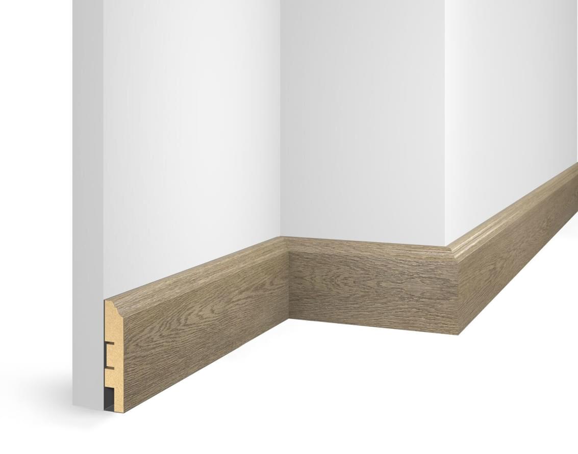Лепнина Cosca Decor Плинтус ЕP07 NanoFlex Дуб Корсика 8x240x1.6