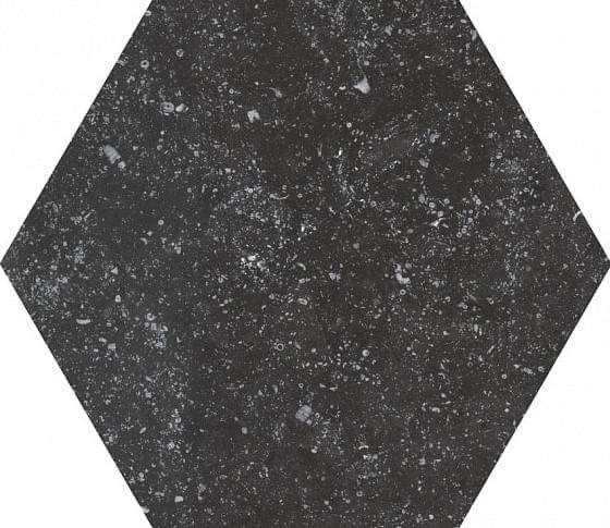 Керамогранит Equipe Фон Hexagon Black Antislip 29.2x25.4