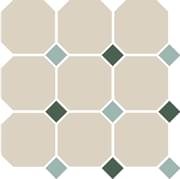 TopCer Octagon White Turquoise Green