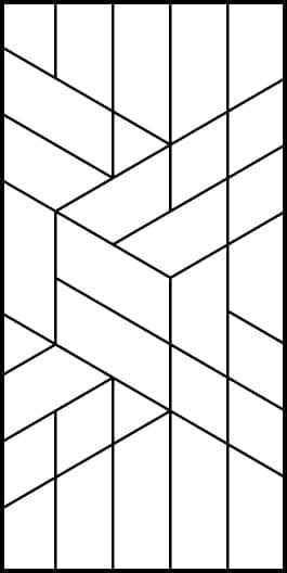Керамогранит Flaviker Декор Decoro Tetris Ecru Lap Set 32 Pcs 120x240