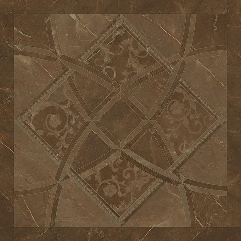 Керамогранит Versace Декор Fondo Intarsio Pulpis Marrone Ret. 78x78