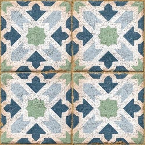 Ennface Pattern Morocco Cobalt