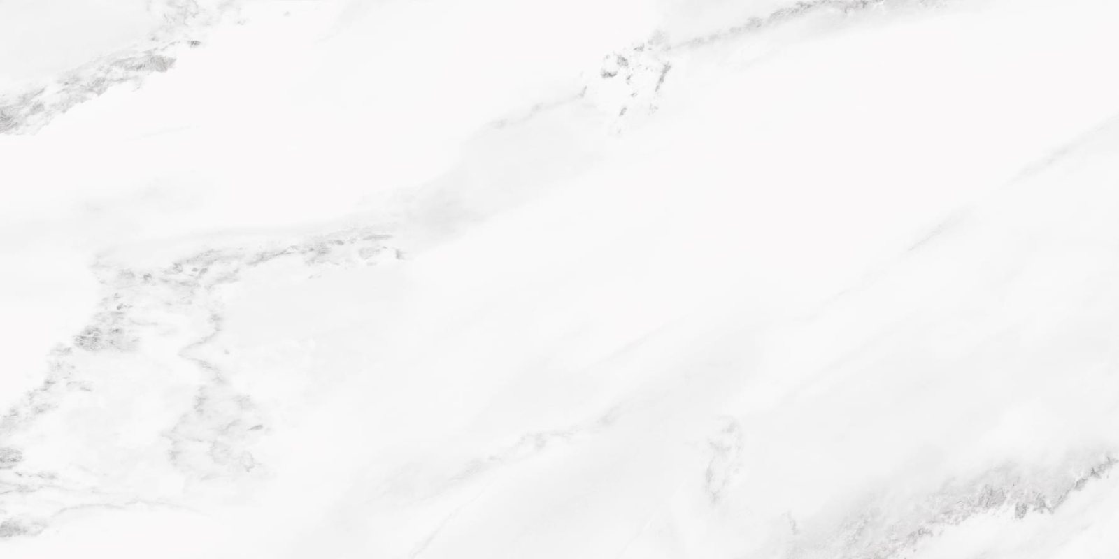 Basconi Home Porcelain White Marble Full Body Soft Polished