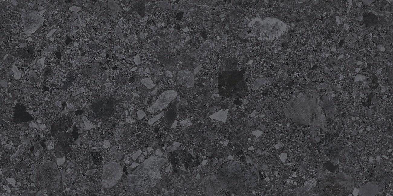 Ocean Ceramic Porcelain Fossil Svart