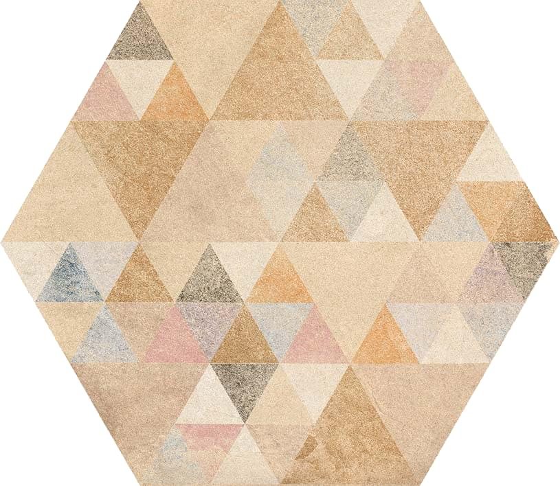 Керамогранит Vives Декор Hexagono Benenden Multicolor 23.3x26.8