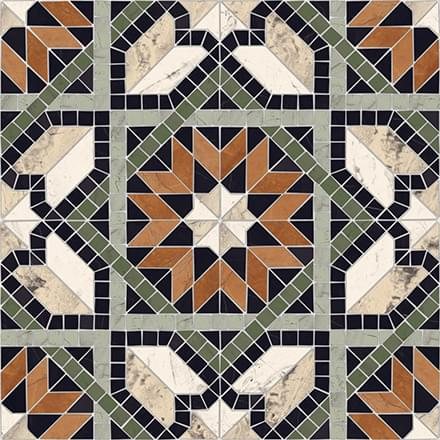 Керамогранит Vives Декор Cilena PR Multicolor 43.5x43.5