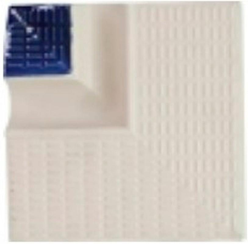 Керамогранит Porcelain Mosaic Спецэлемент Угловой Элемент Y16 Бежевый Синий Zz 11.5x11.5