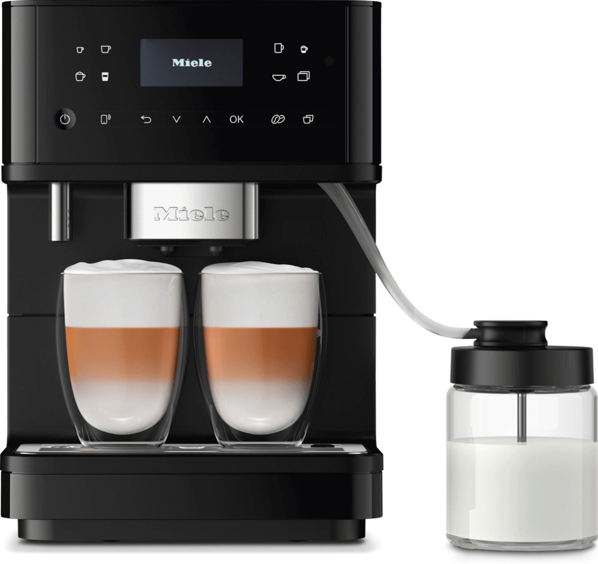 Кофемашина Miele CM 6560 MilkPerfection OBPF чёрный обсидиан/перламутр