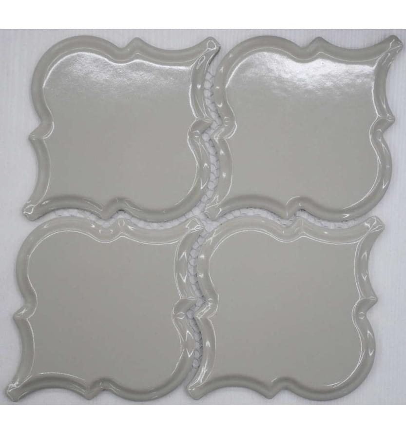 Мозаика Liya Mosaic Мозаика Рorcelain Arabesko Bevel Light Grey 160 Распродажа 21.8x21.8