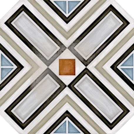 Керамогранит Vives Декор Octogono Ritter Multicolor 20x20