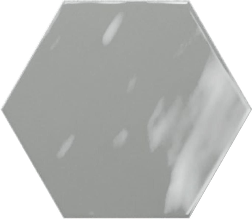 Ribesalbes Geometry Hex Grey Glossy