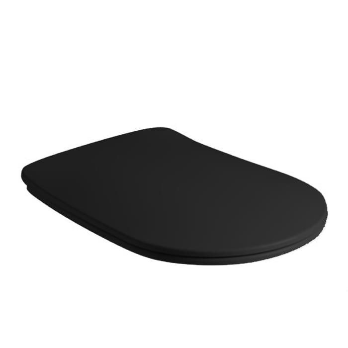 Керамическая плитка Kerasan Для унитаза Nolita Сиденье для унитаза SLIM микролифт черный матовый хром