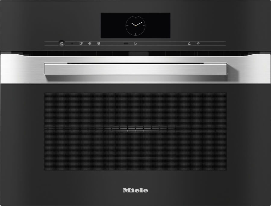 Духовой шкаф компактный с СВЧ Miele H7840BM CLST сталь