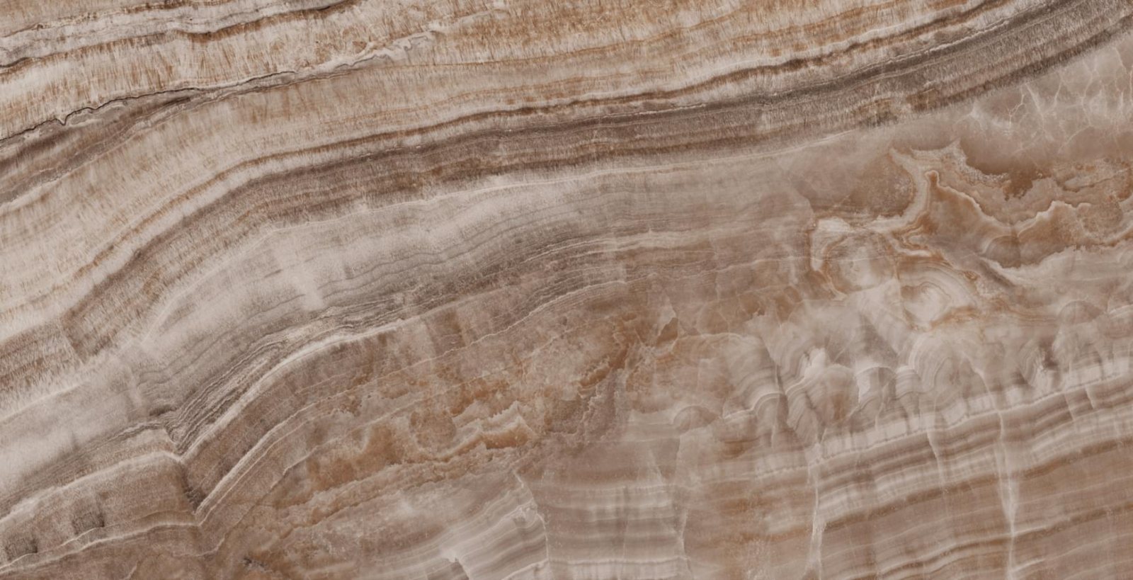 Basconi Home Porcelain Onyx Brown Semi Polished