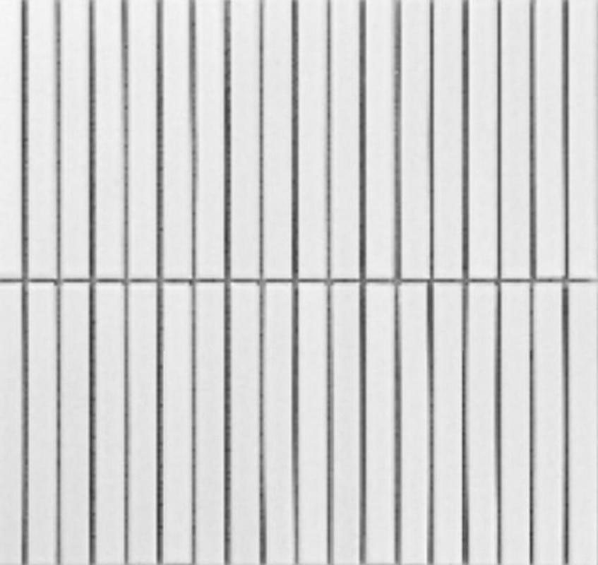 Мозаика Porcelain Mosaic Мозаика Mosaic 1.5Х14.5 Белый Матовый 29.4x31.3