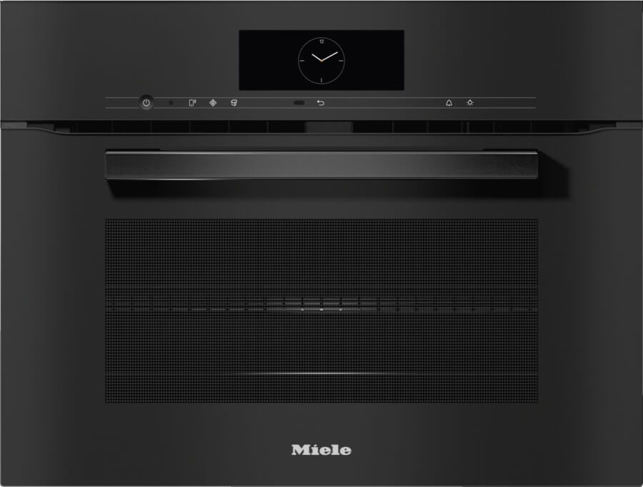 Духовой шкаф компактный с СВЧ Miele H7840BM OBSW черный обсидиан
