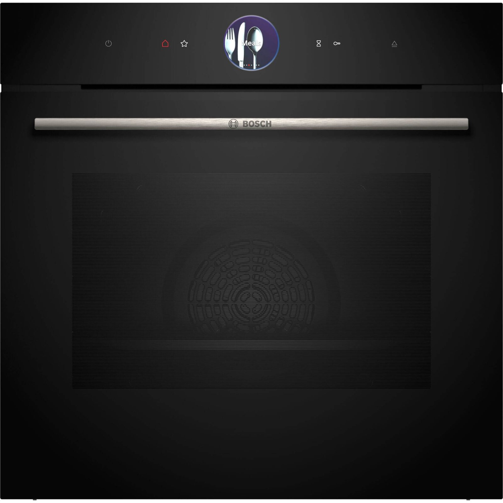 Духовой шкаф с паром BOSCH HSG7361B1 чёрное стекло