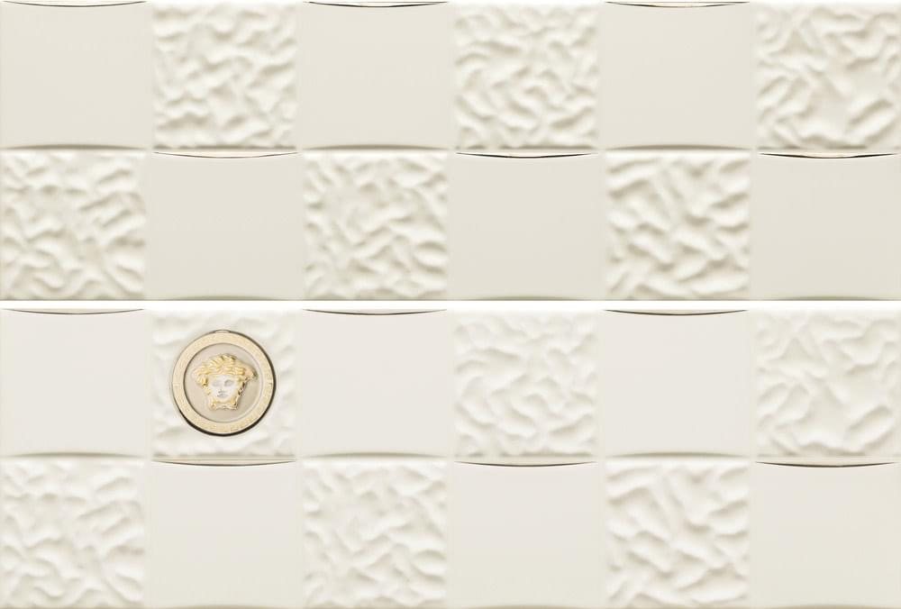 Керамическая плитка Versace Декор Decori Acqua Dama Bianco Platino 25x75
