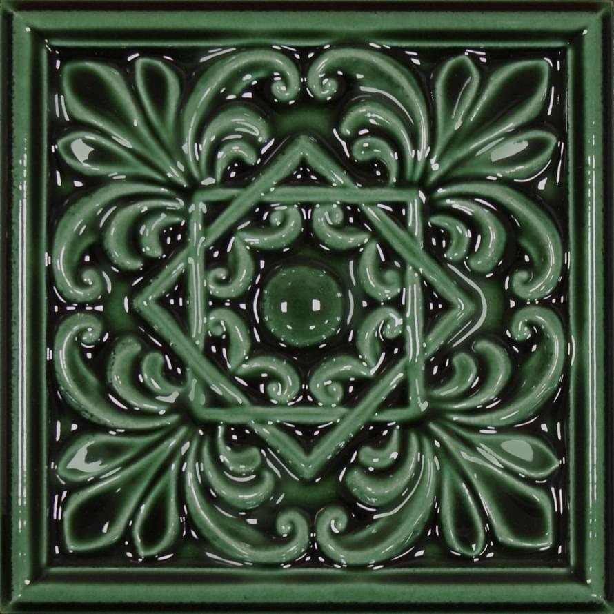 Керамическая плитка Cevica Декор Clasic 1 Esmeralda Craquele 15x15