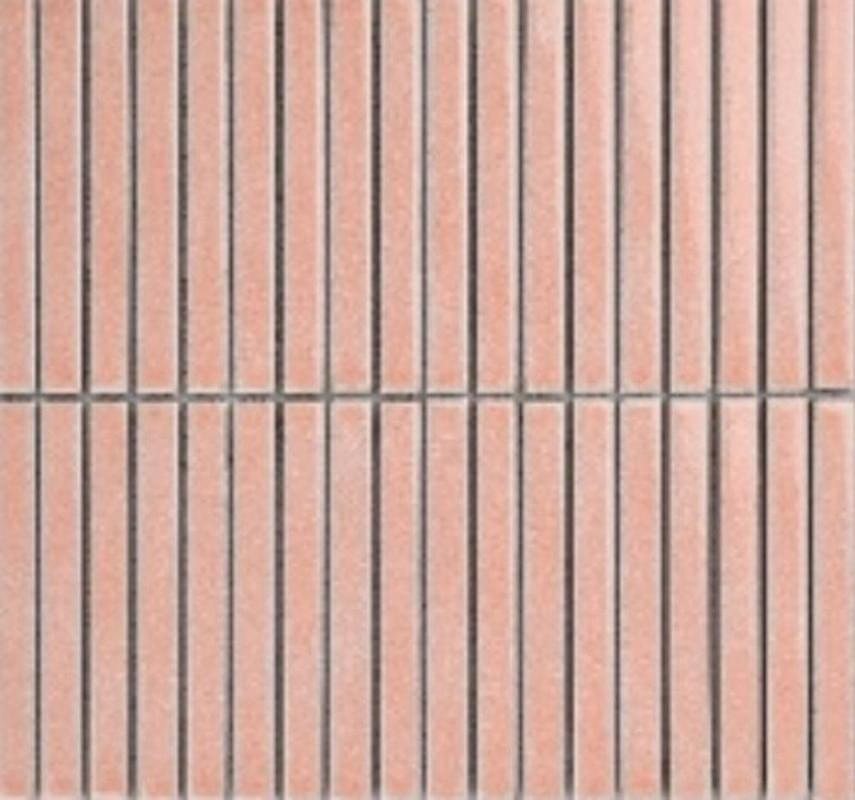 Мозаика Porcelain Mosaic Мозаика Mosaic 1.5Х14.5 Розовый Матовый 29.4x31.3