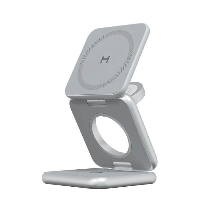 Зарядная станция Magssory Fold Pro 3 в 1 Silver