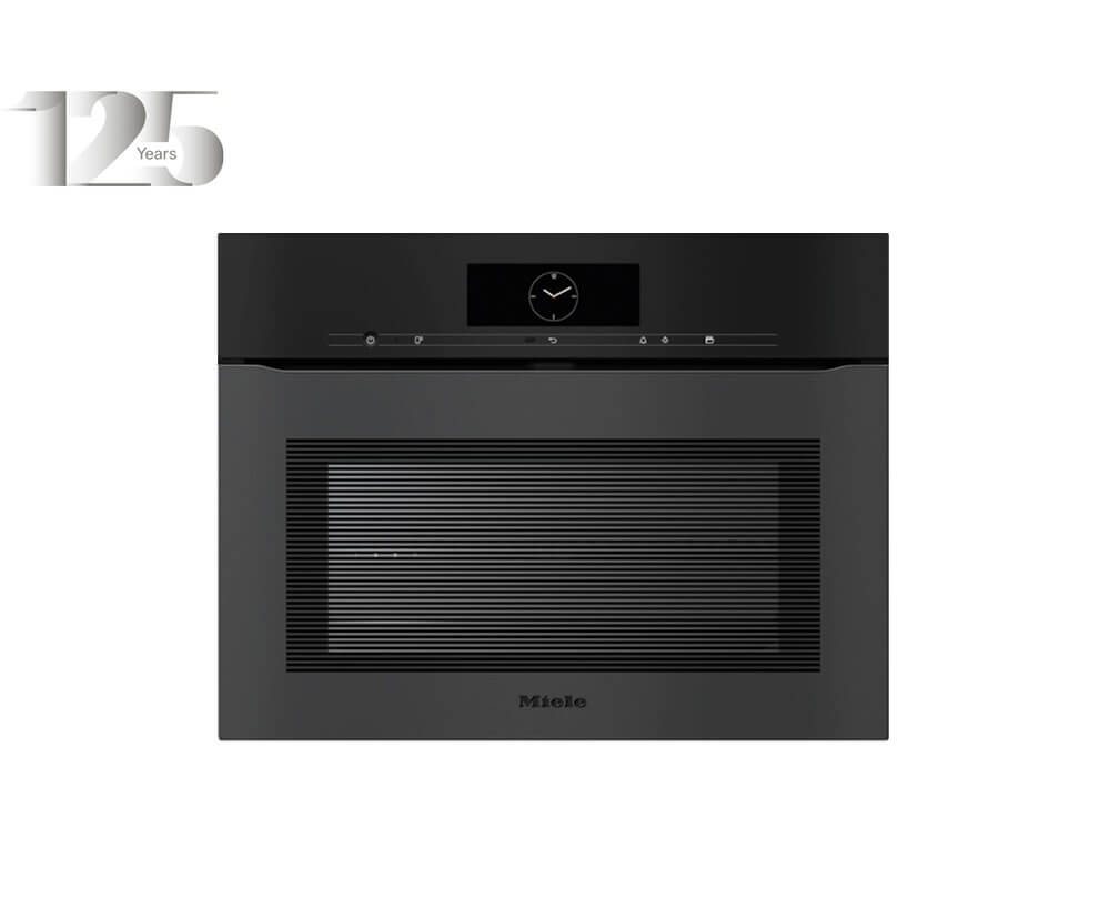 Духовой шкаф компактный Miele H7840BPX 125 Gala Edition OBSW matt черный обсидиан