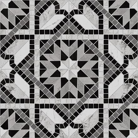 Керамогранит Vives Декор Cilena PR Negro 43.5x43.5