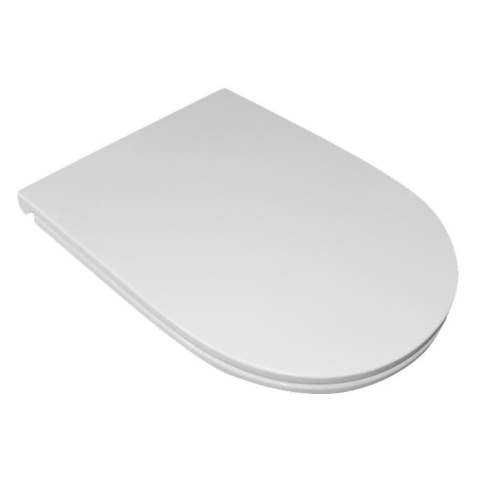 Керамическая плитка Kerasan Для унитаза Aquatech Сиденье Slim для унитаза микролифт белый матовый хром