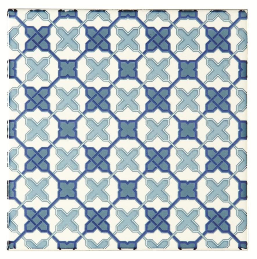 Керамическая плитка Original Style Декор Filigree Blue 15.2x15.2
