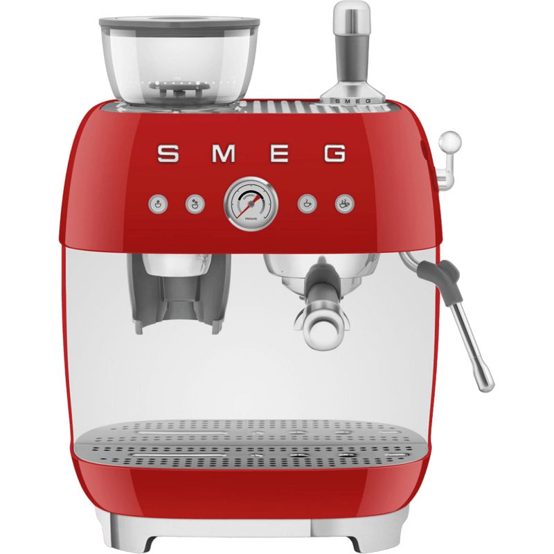 Кофемашина-эспрессо со встроенной кофемолкой SMEG EGF03RDEU красный