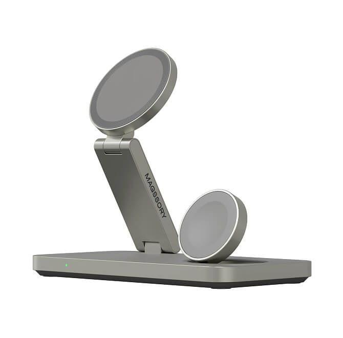 Зарядная станция 3 в 1 Magssory Yoga для Apple Qi2 Titan