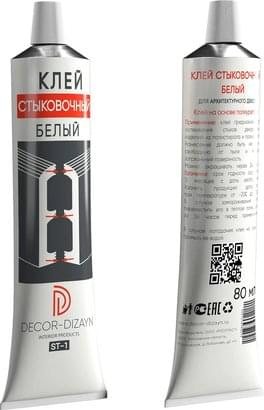 Лепнина Decor Dizayn Лепнина Клей Стыковочный Белый St 1 80 0x0x0
