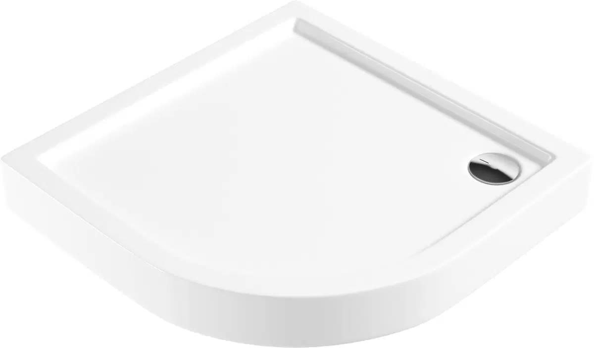 Керамическая плитка Deante Круглая Душевой поддон JASMIN R55 800x800х140 мм акриловый белый
