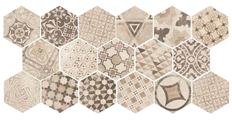 Керамогранит Equipe Декор Cement Garden Sand 17.5x20