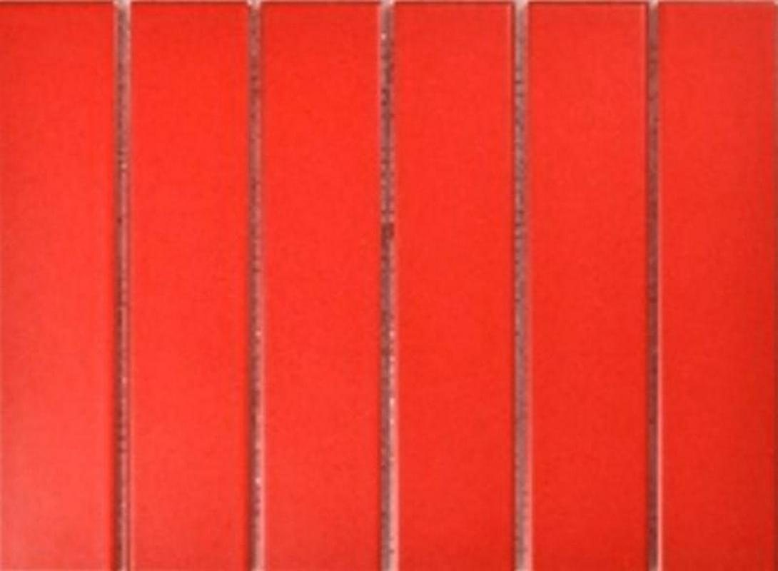 Мозаика Porcelain Mosaic Мозаика Mosaic 4.5X19.5 Красная Матовая Y45P806 19.5x28.8