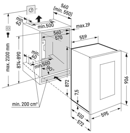 Винный шкаф Liebherr EWTgw 1683-26 001
