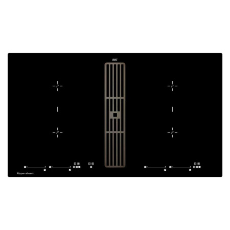 Индукционная варочная панель с вытяжкой Kuppersbusch KMI 9800.0 SR Black Chrome