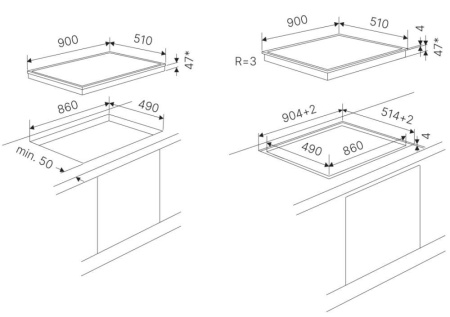 Электрическая варочная панель Kuppersbusch KE 9350.0 SR