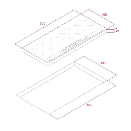 Индукционная варочная панель Teka IZC 94620 MST BLACK