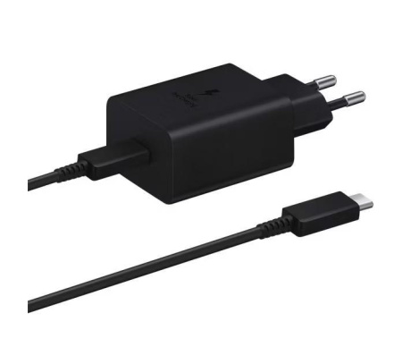 Сетевое зарядное устройство Samsung Power Adapter 45w USB-C + Cable (5A/1.8m), Black