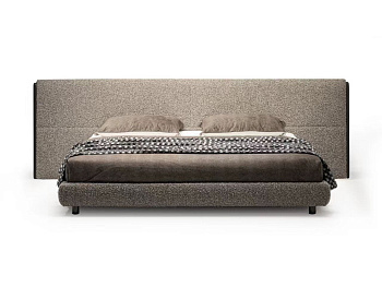 Кровать с обивкой из ткани, LN6127_1