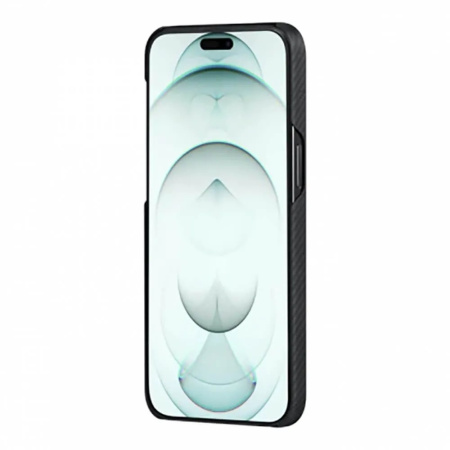 Чехол для телефона PITAKA MagEZ Case 4 для iPhone 15 Plus KI1501MA, Black/Grey Twill