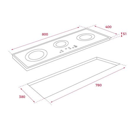 Электрическая варочная панель Teka TRC 83631 TCS BLACK