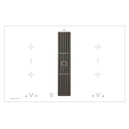 Индукционная варочная панель с вытяжкой Kuppersbusch KMI 8500.0 WR Black Chrome