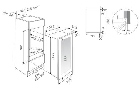 Винный шкаф Kuppersbusch FWK 2852.0 S