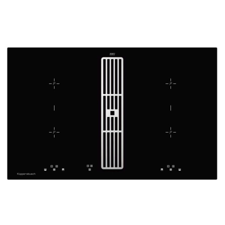 Индукционная варочная панель с вытяжкой Kuppersbusch KMI 8500.0 SR Silver Chrome