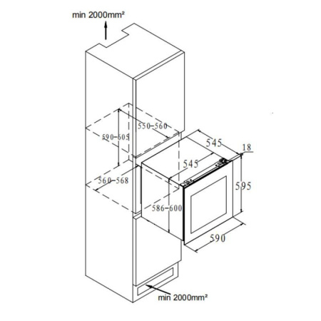 Винный шкаф Korting KFW 604 DB GXN